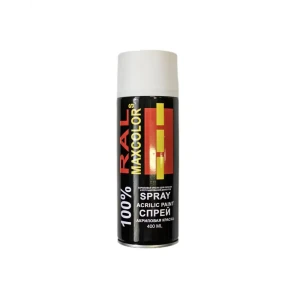 91951427 Декоративная аэрозольная краска Maxcolors Ral 9003 м матовый цвет белый 0.4 л STLM-1386811