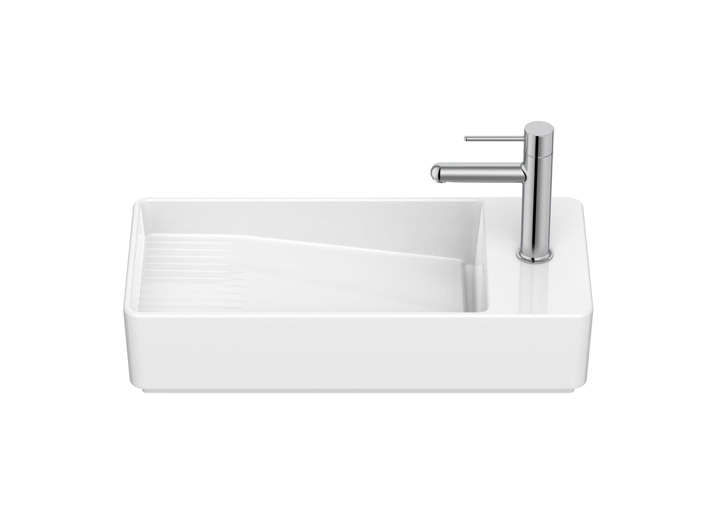 Фарфоровая прямоугольная ручная мойка Roca ARCH-00064710