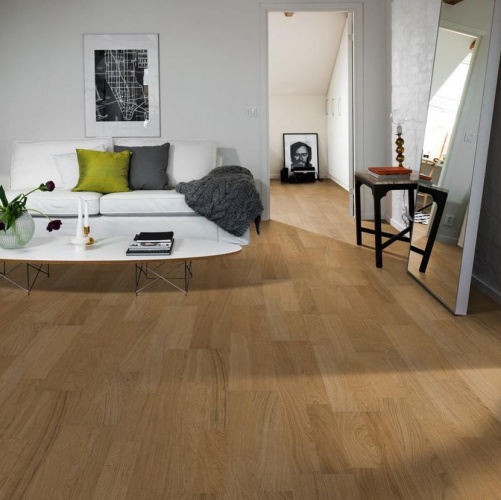 Паркетная доска Kahrs Дуб Бриз Линнея Полуматовая Брашированная 2600200568 - Вид №12