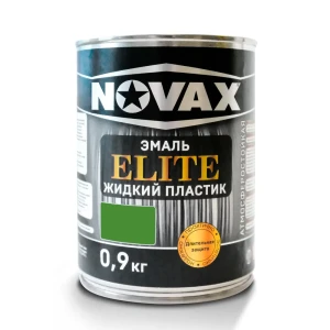 91693030 Эмаль Novax Elite Жидкий пластик цвет зеленый 0.9 кг STLM-1528790