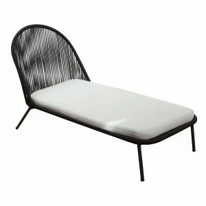 Шезлонг с металлическими ножками черный Stad от La Forma LA FORMA STAD 00-3864634 Черный
