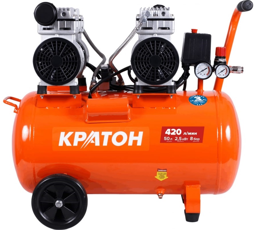 Компрессор поршневой безмасляный Кратон AC-420-50-OFHS 9024839 STDN-0009161