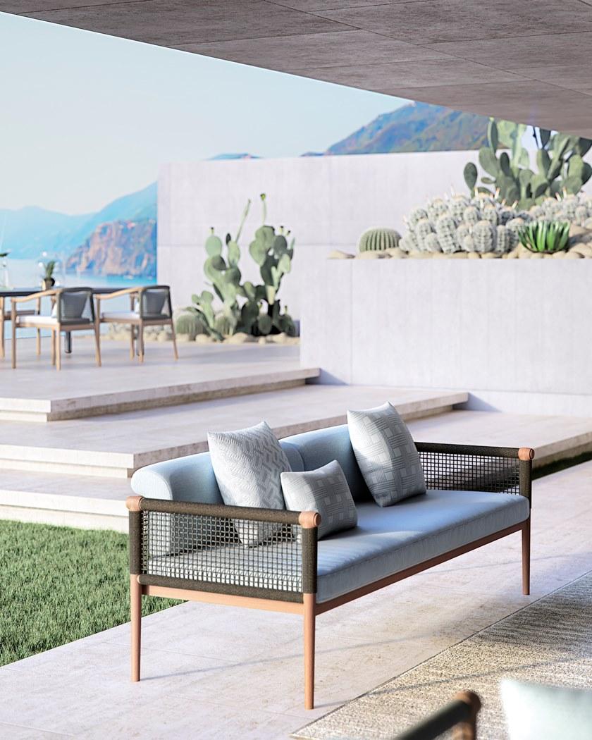 Atmosphera Садовый стул с подлокотниками из тика и веревки Lodge Lg.sb - Вид №7