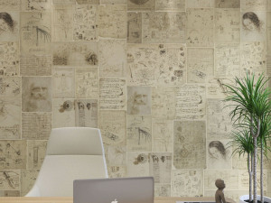 Живописные обои с рисунком