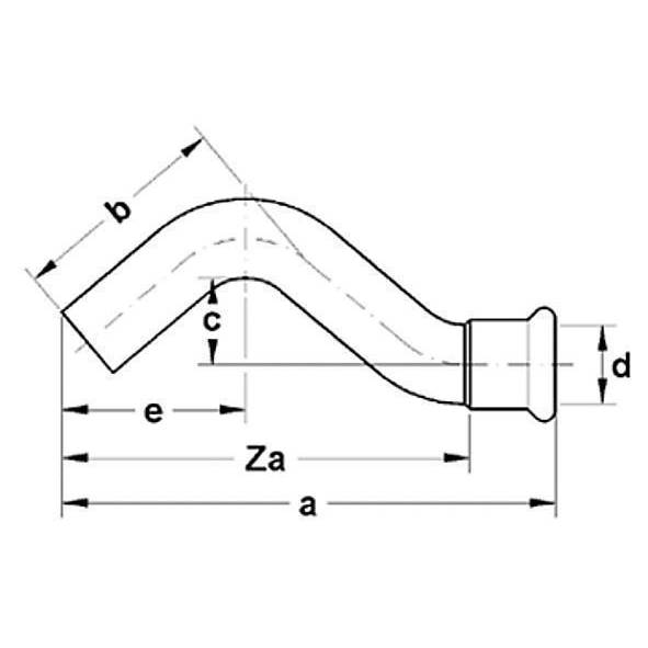 12408612 SANHA 24086 SANHA-Therm обвод ВПр-НПр 12 мм  - Вид №1