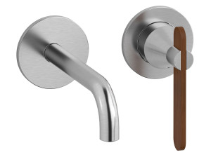 Смеситель для раковины с 2 отверстиями и автоматическим сливом