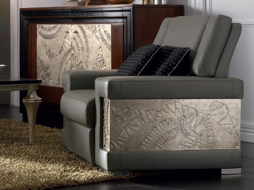 Серебряное кресло с подлокотниками Cantiero ÉTOILE day ARCH-00089071