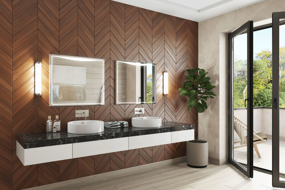 Зеркало Eva Luxe 700700⨉40⨉700 мм хром VIGO sun-id-664549 - Вид №2