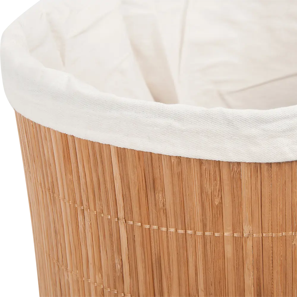 Корзина для белья складная круглая, 40 л, бамбук STORIDEA Без серии STLM-2100434 - Вид №3