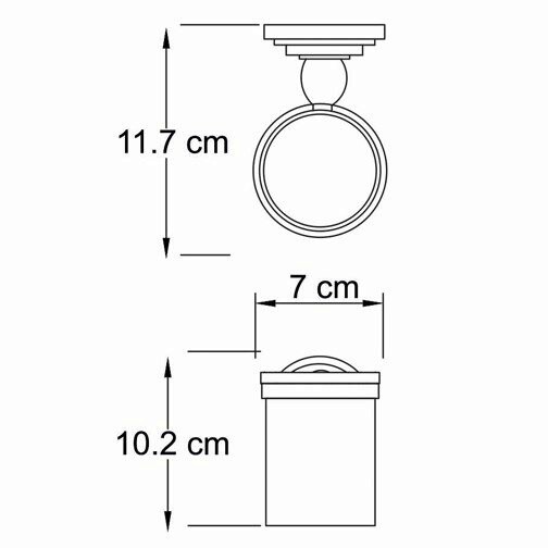 K-7328 Isar Подстаканник одинарный WasserKRAFT  - Вид №3