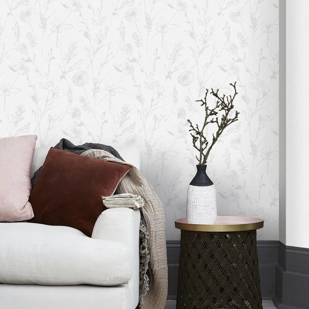 Флизелиновые обои Erismann Flora бежевые 1.06 м 89426170 STLM-1570125 - Вид №4