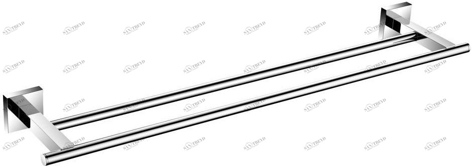 Держатель для полотенец Aquanet 6124D (60 см, двухрядный) 