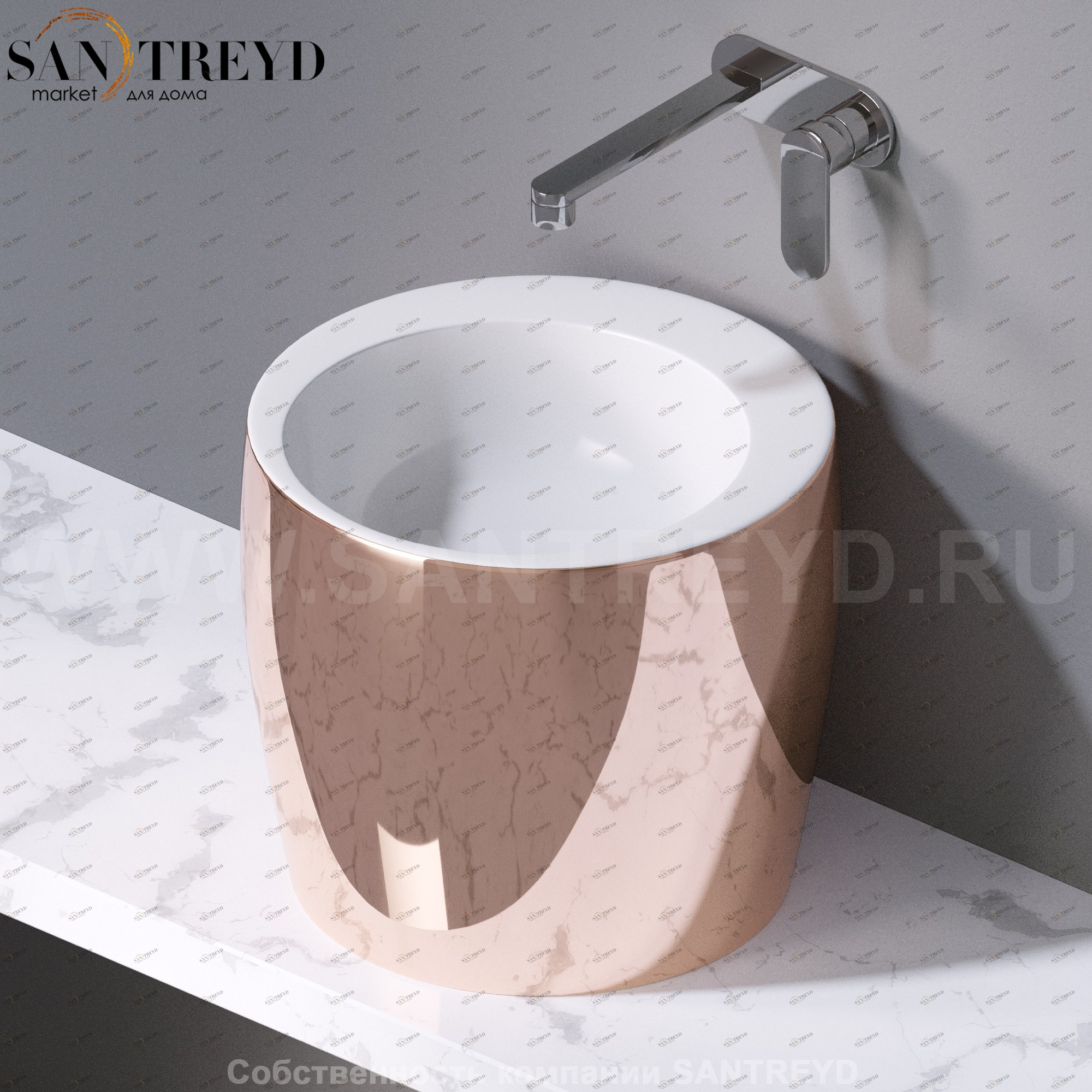 L101257 Накладная раковина на столешницу  круглая A. e T. Italia TOTEM AeT ITALIA