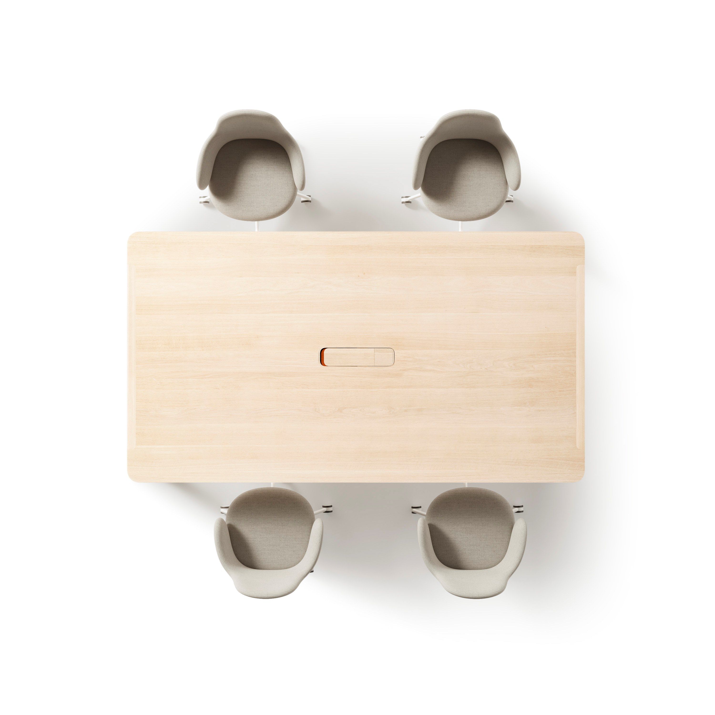 Прямоугольный стол для совещаний из дуба с системой люверсов ALKI Heldu ARCH-00015502 - Вид №15