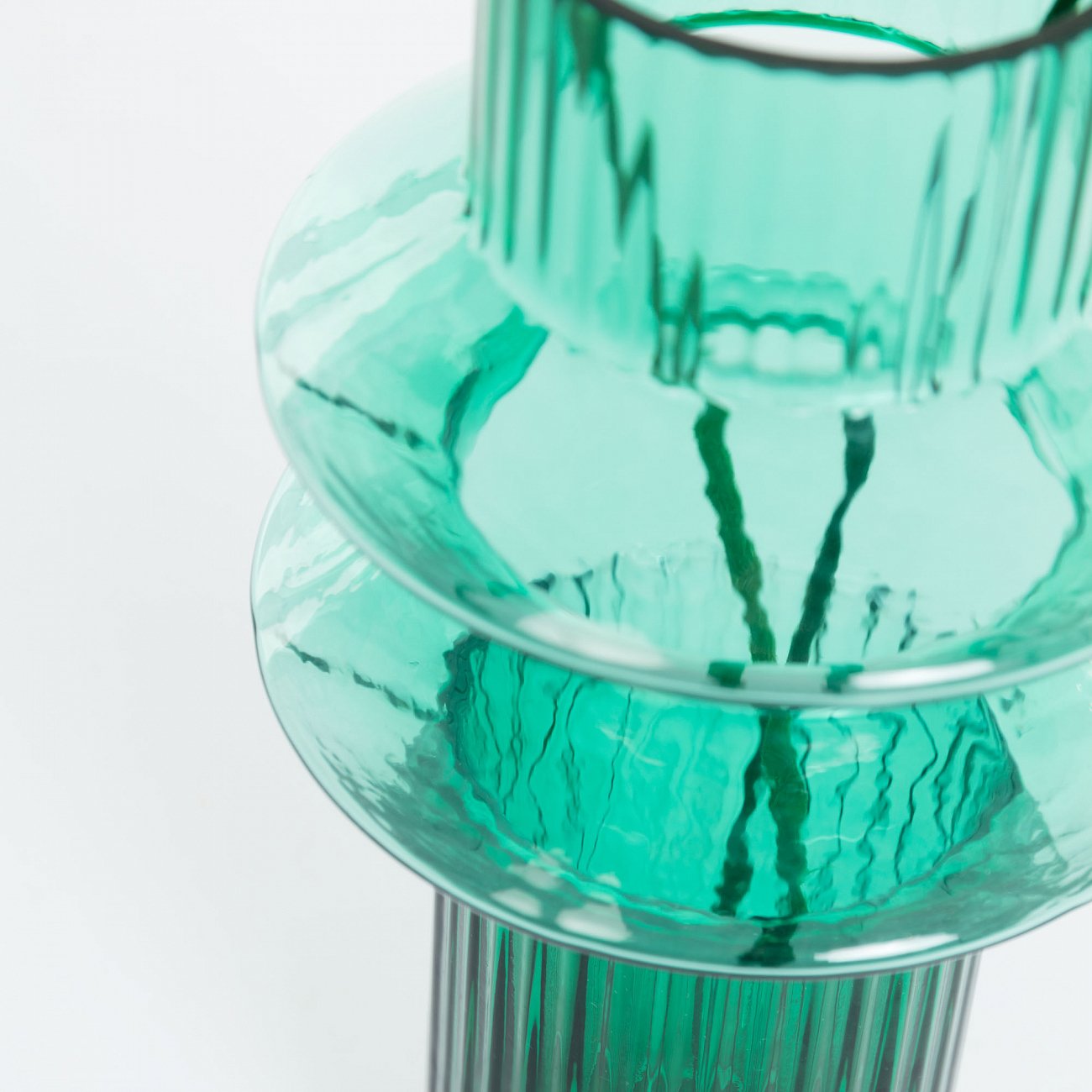 Ваза стеклянная цилиндр зеленая 21 см Dadal от La Forma LA FORMA DADAL 343241 Зеленый  - Вид №1