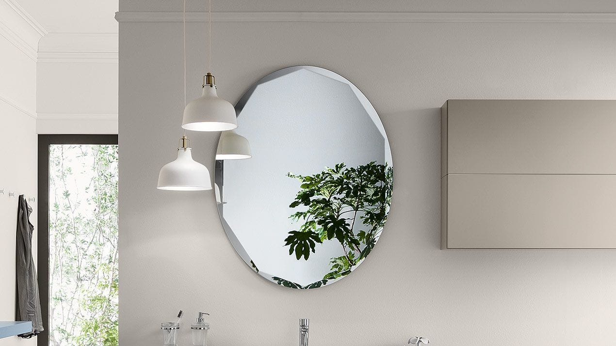 Овальное настенное зеркало для ванной комнаты INDA® TRASIMENO ARCH-00088432 - Вид №3