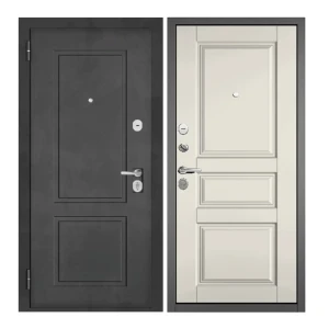 92000194 Входная дверь Unicorn Loft левый 205x96см цвет бетон темный/эмаль молоко STLM-1431071