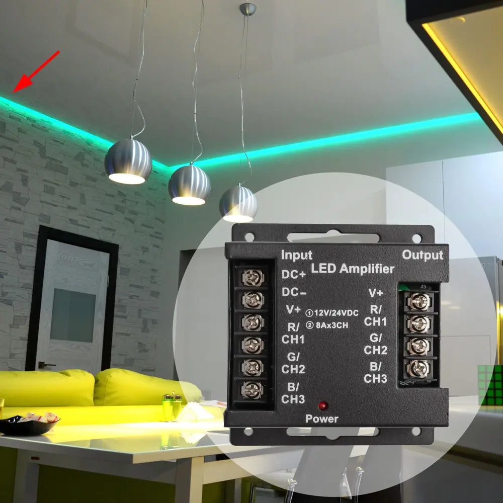 APEYRON Усилитель RGB для светодиодных лент - расширение подсветки до 20 метров 13576682 STLM-0003440 - Вид №8
