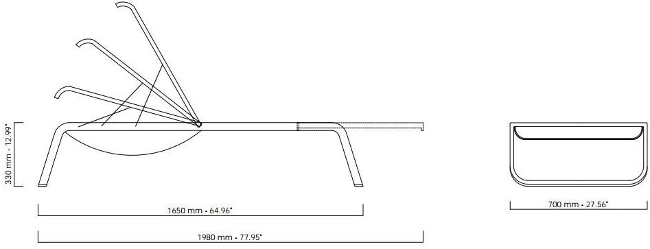 Coro Шезлонг из технической ткани штабелируемый sun-id-1365225 - Вид №5
