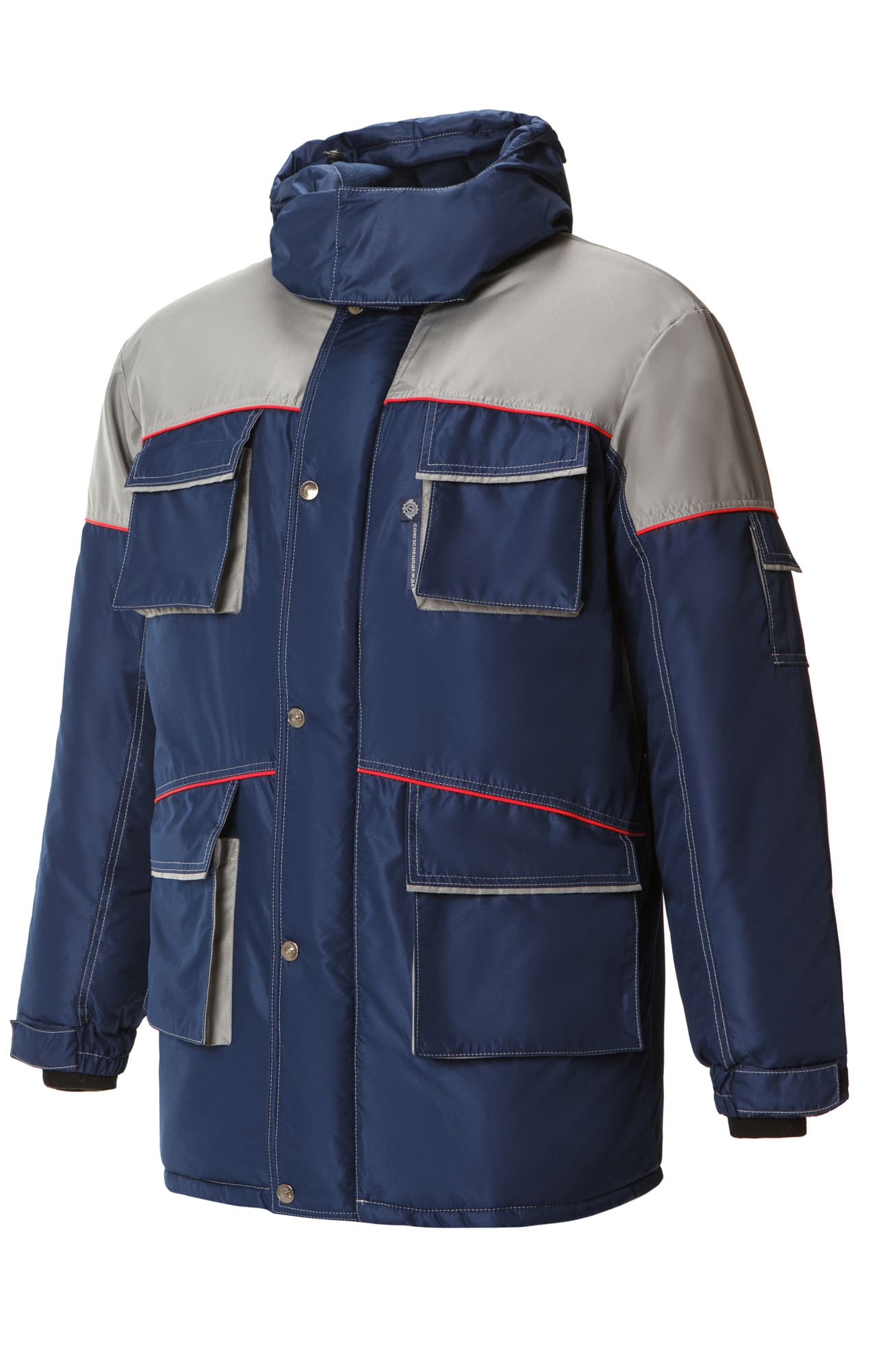 64815 Костюм "Арктика" зимний синий-серый  Зимняя спецодежда  размер 60-62/182-188  - Вид №1