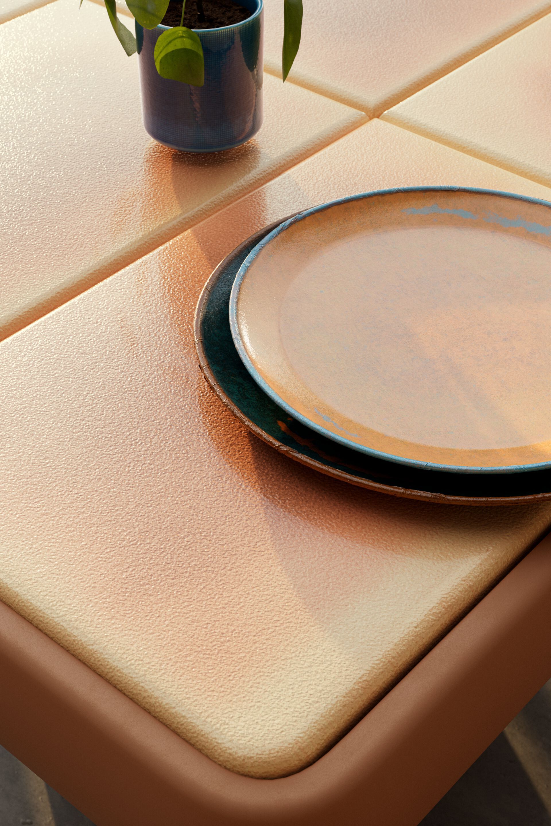 Прямоугольный садовый стол с керамическим верхом Kettal Insula ARCH-00142030 - Вид №3