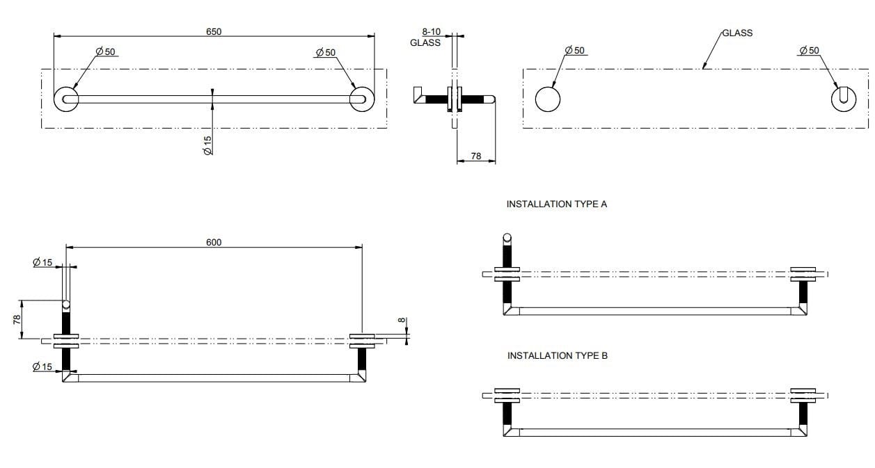 Латунный держатель для полотенец Gessi кольцо ARCH-00060587 - Вид №8
