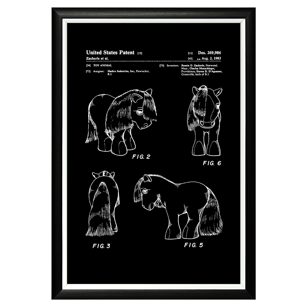 896521374_1818 Арт-постер «Патент на декоративную игрушку «Мой маленький пони» Object Desire 