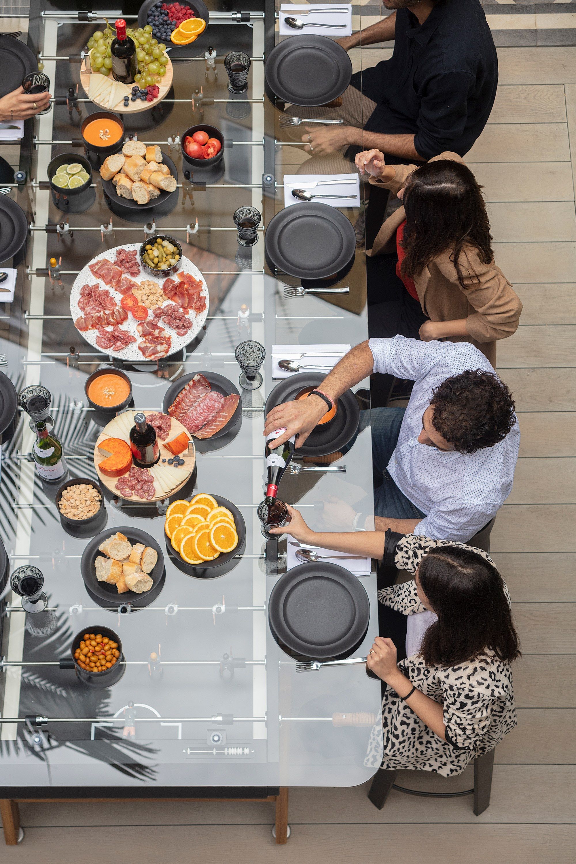 Прямоугольный обеденный стол из стали и стекла RS Barcelona RS MAX ARCH-00011590 - Вид №11