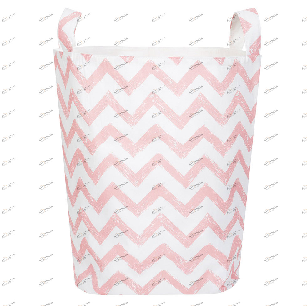 Тканевая корзина Pink Zigzag VAMVIGVAM PINK ZIGZAG 00-3831001 Розовый Santreyd 