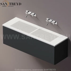 AELLM0CC21416ZZ Подвесная раковина настенная прямоугольная Agape Ell белая