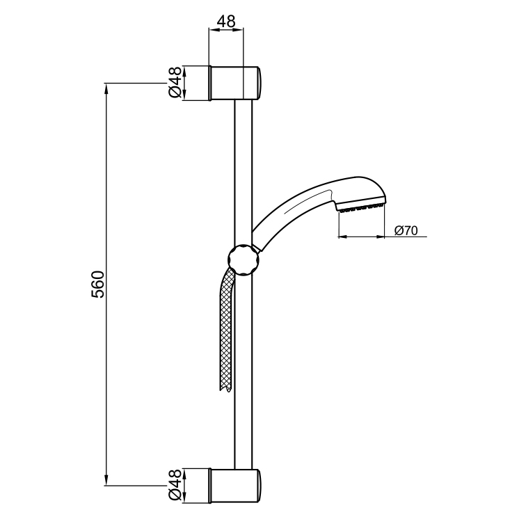 AC0479015 Душевой гарнитур Webert Comfort - Вид №1