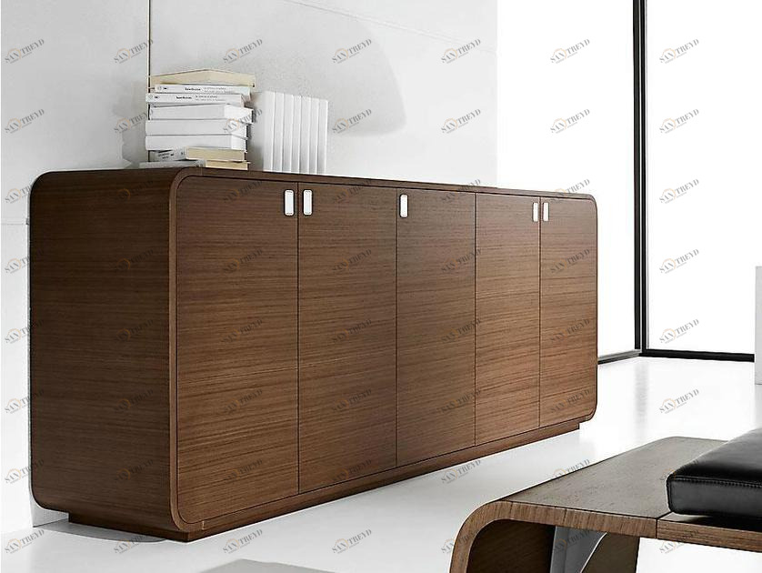 IFT Низкая тумба для офиса из фанерованной древесины с замком Sestante sun-id-1447337