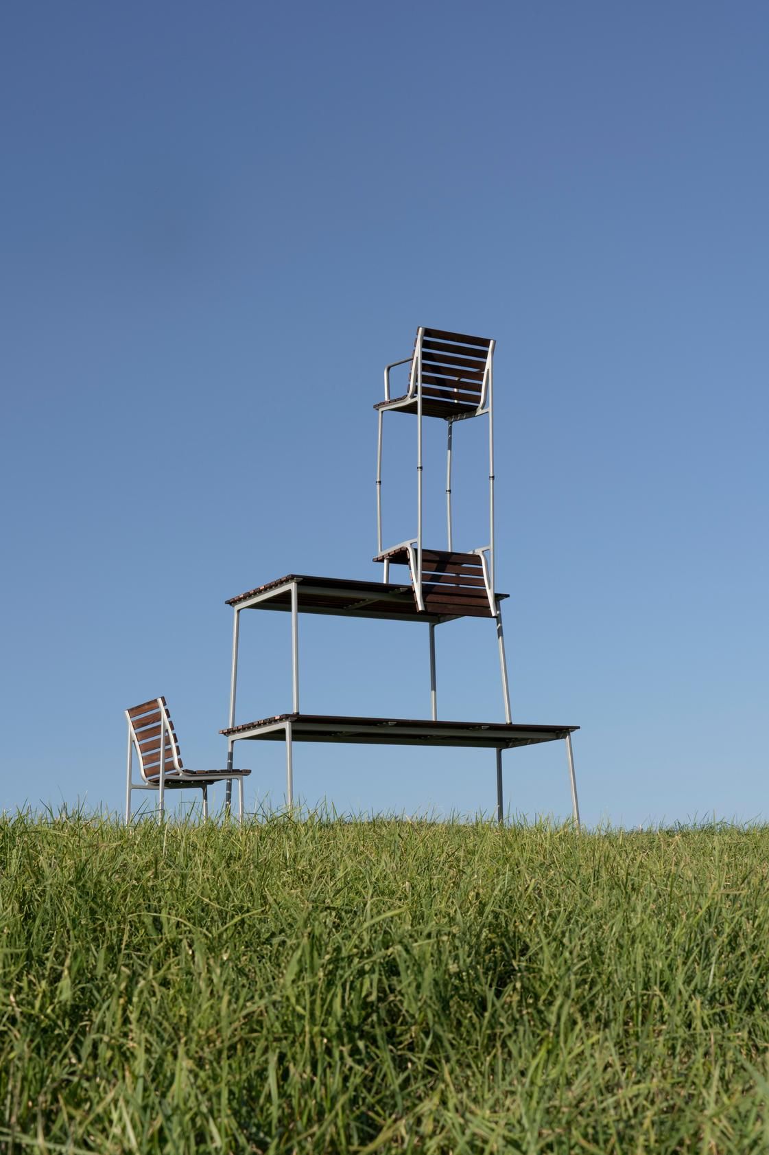 Прямоугольный садовый стол из ясеня Hay Траверс ARCH-00128266 - Вид №11