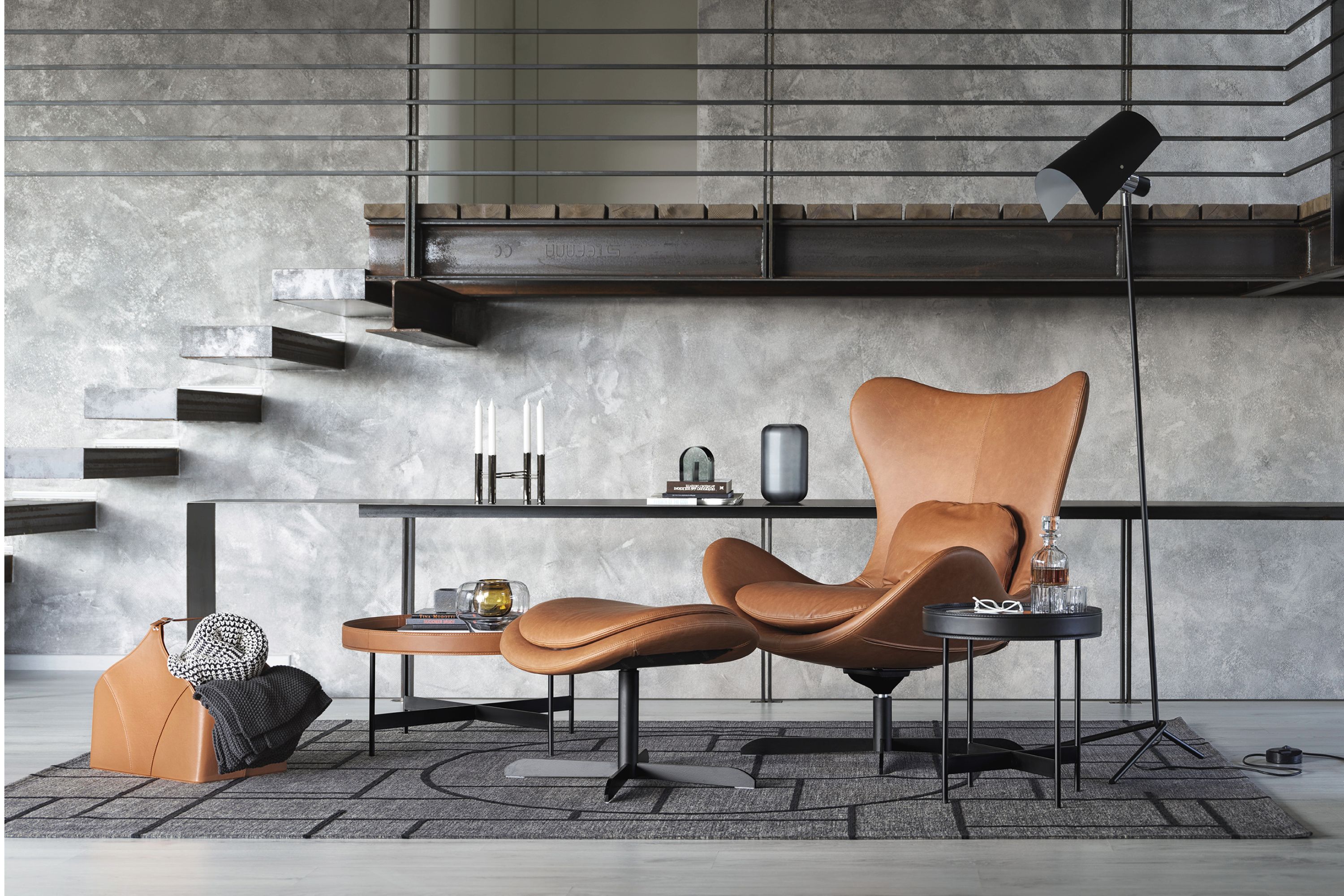 Тканевая мягкая спицевая подставка для ног Calligaris Lazy ARCH-00125838 - Вид №1