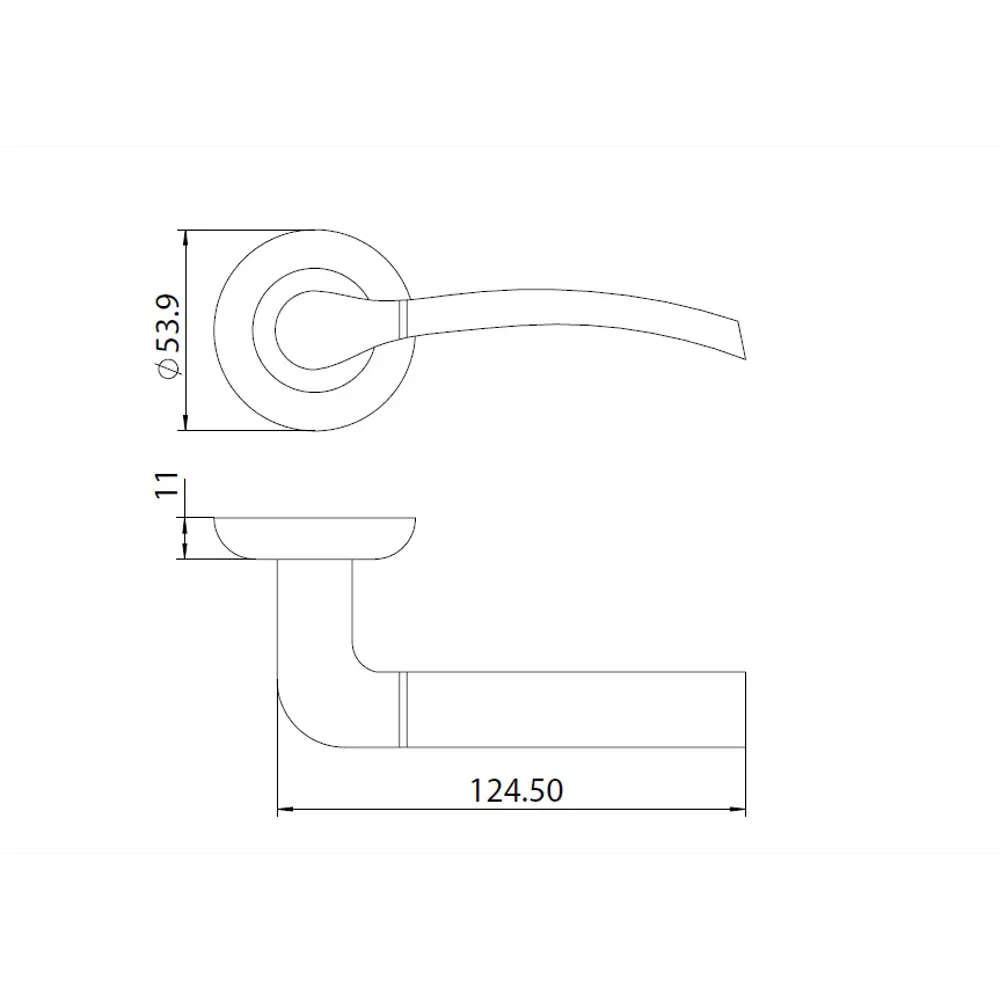 Дверные ручки EDSON EDS-15-Z01 золотые для межкомнатных дверей 85170614 STLM-0059413 - Вид №4