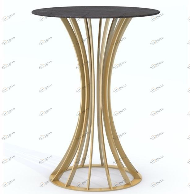 Vela Arredamenti Высокий обеденный стол из стали sun-id-1380969