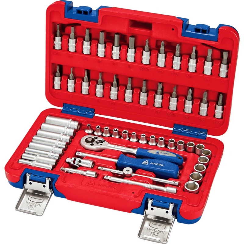 МАСТАК Набор инструментов универсальный, 56 предметов Верстакофф 01-056C