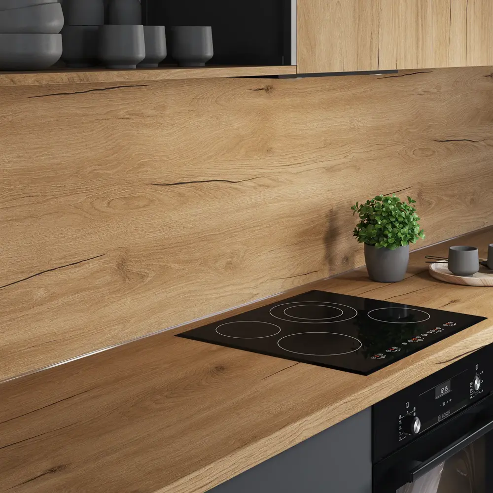 Столешница KONSENSA Верея 60x240x3.8 см ДСП цвет коричневый 89452041 STLM-2013780 ДСП Постформинг - Вид №6