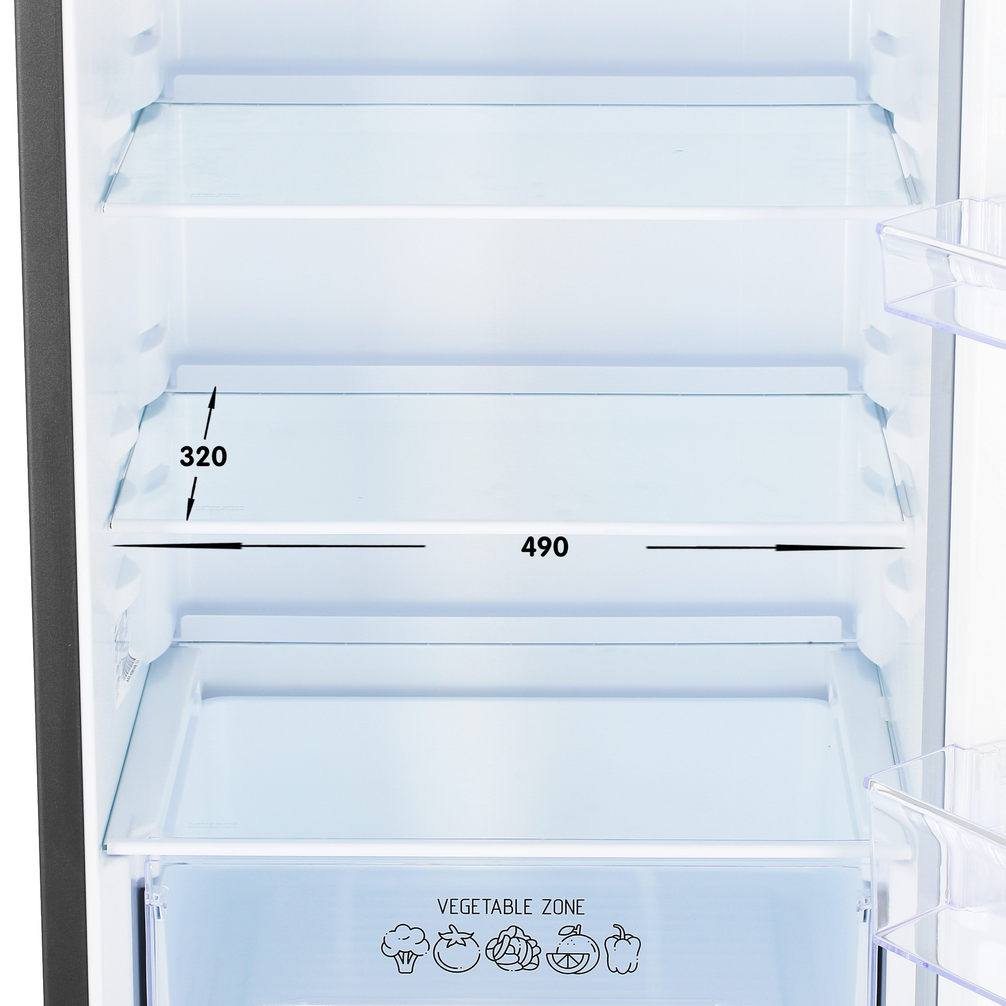 9021280 Холодильник с морозильником   Nordfrost NRB 162NF B черный STDN-0000071 - Вид №8