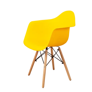 91988861 Кухонный стул Derstuhl 330 wood 43x82x60 см полипропилен цвет лимон STLM-1512960