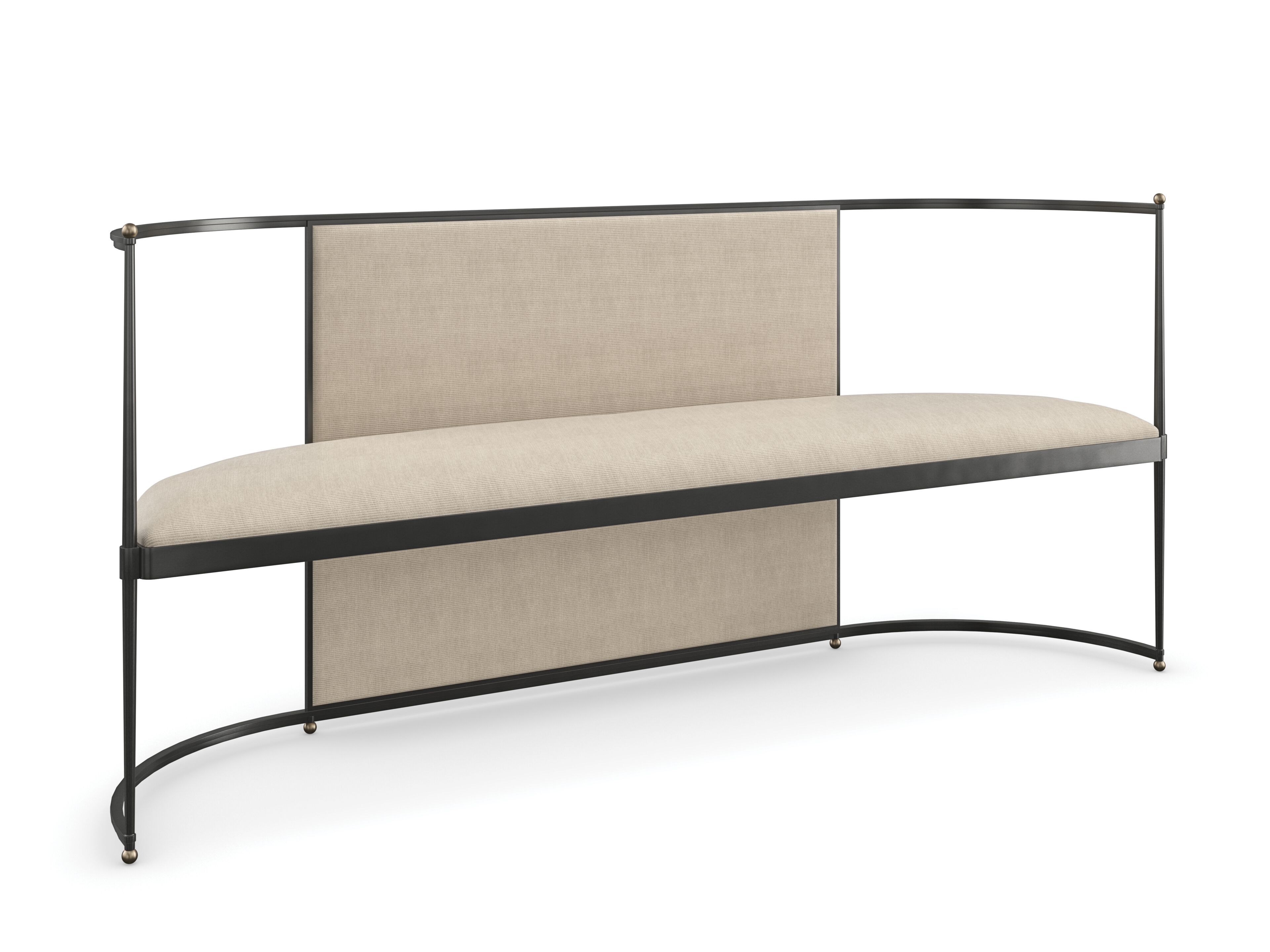 Тканевая скамья со спинкой Caracole TOULOUSE ARCH-00019042