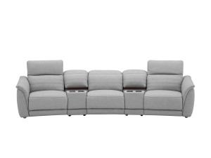 3-местный кожаный диван с откидной спинкой