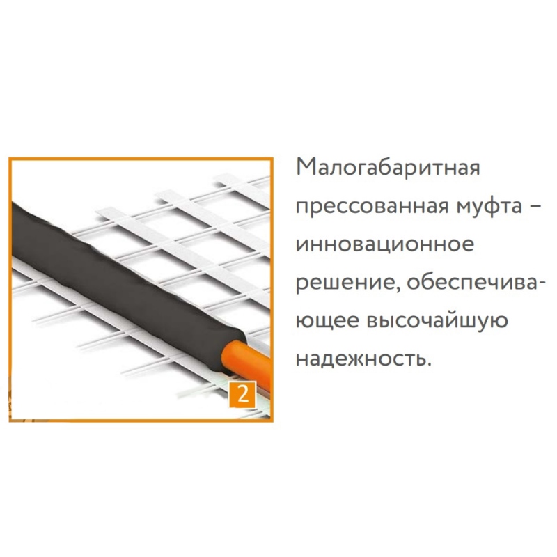 Мат греющий Теплолюкс ProfiMat ССТ 450 Вт (0,5 х 5 м) в комплекте с гофротрубкой 4305059016000004 - Вид №4