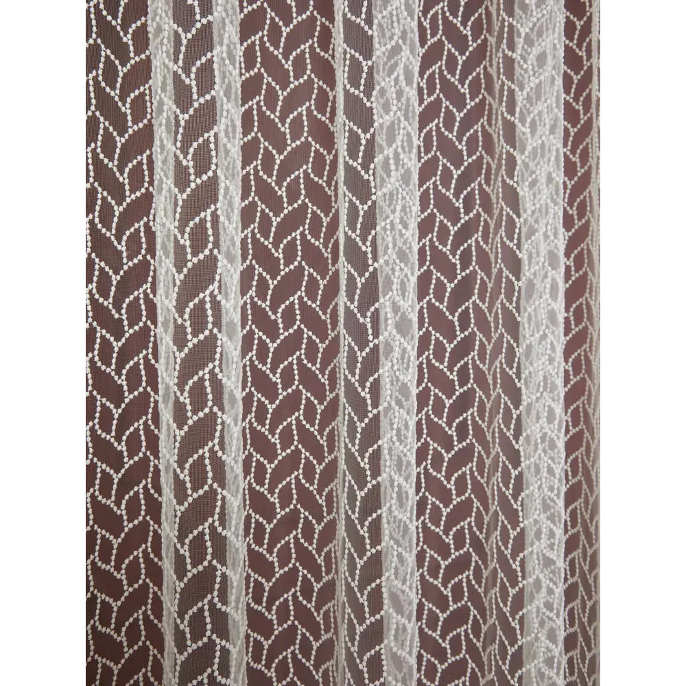 Тюль 1 м/п Бисер сетка 280 см цвет кремовый ELIT HOME STLM-2128981 - Вид №2