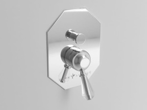 Смеситель для душа с 2 отверстиями и переключателем