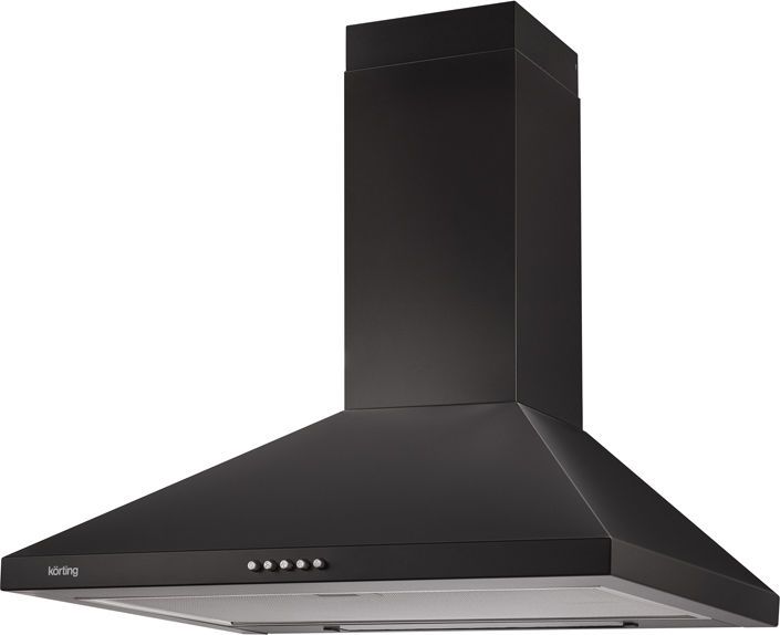 KHC 6431 N Вытяжки / каминная, 60 см, 400 м3/ч, механическое управление, 4 режима, черная Korting Santreyd  - Вид №1