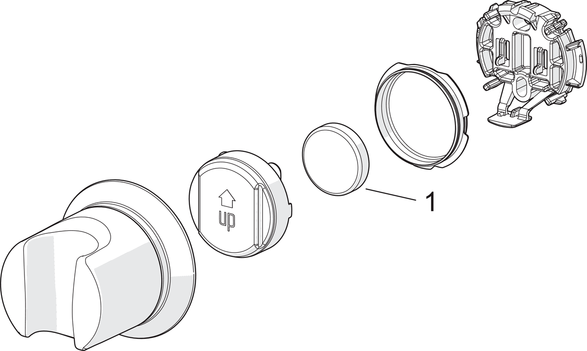 Oras 272550 Smart Держатель ручного душа 272550 Optima Хром  - Вид №4