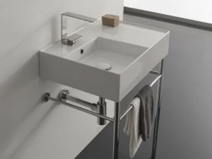 5114 Подвесная раковина настенная овальная Scarabeo Ceramiche Teorema 2.0 белая