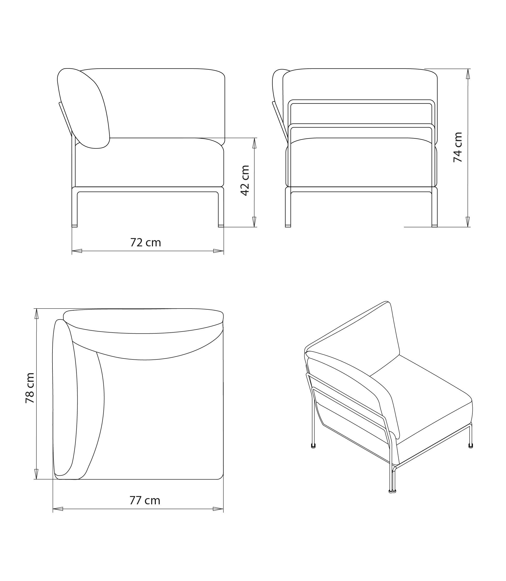 Угловое кресло Et al ARCH-00091112 - Вид №5