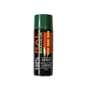 91951417 Декоративная аэрозольная краска Maxcolors Ral 6029 глянцевый цвет изумрудный 0.4 л STLM-1418326